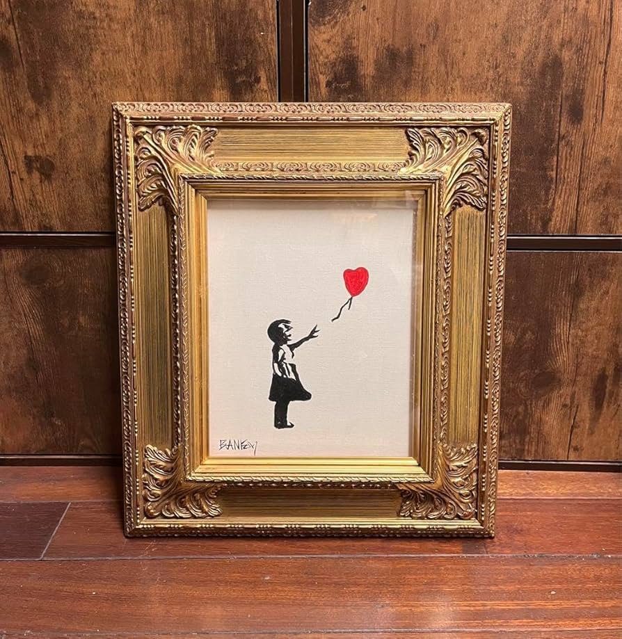 バンクシー 手描き 油彩画 作者サイン 貴重